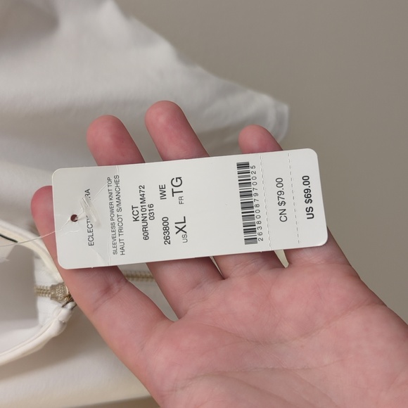 NWT Bebe White Cropped Halter Top - Picture 5 of 13